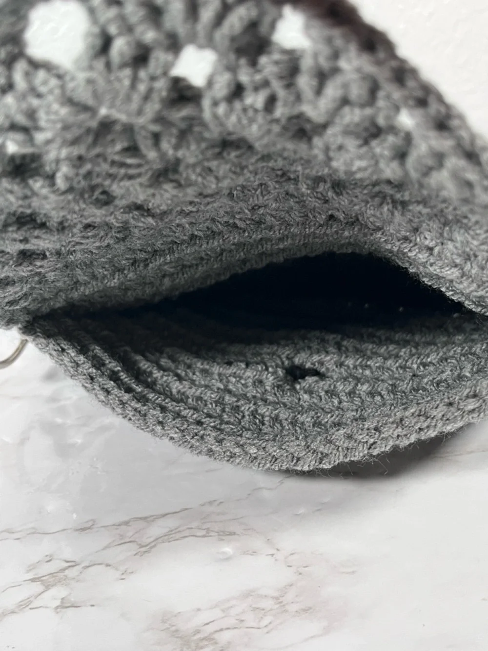 Gray & Black Crochet Wristlet - Picture 7 of 8